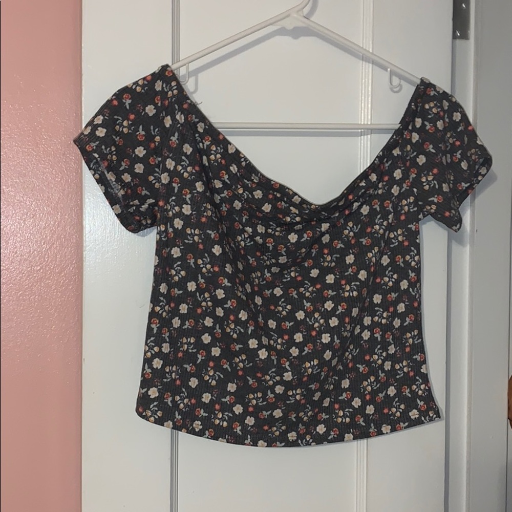 Off the shoulder crop top
